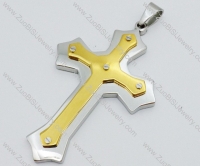 Stainless Steel Cross Pendant -JP050637