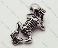 3D human skeleton Stainless Steel Pendant - JP090169