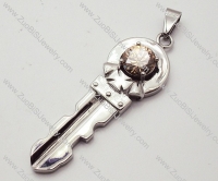 Stainless Steel Key Pendant - JP090182