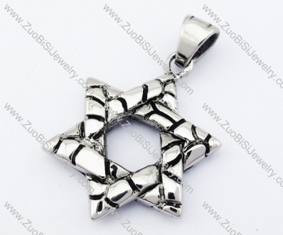 casting hexagram pendant in stainless steel - JP090398