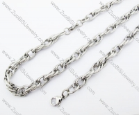316L Stainless Steel Necklace and Bracelet Set JS100052