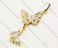 Stainless Steel Butterfly Pendant -JP140057