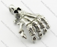 Stainless Steel Knuckle Pendant with skull head -JP140090