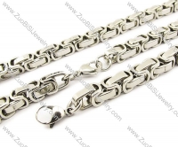 Stainless Steel Necklace Set-JS140004