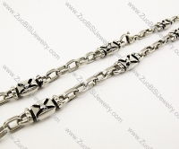 20.80 inch long Stainless Steel Biker Necklace -JN170012