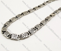 Rugose Stainless Steel Necklace 21 inch -JN170015