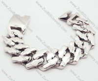 Super Heavy Stainless Steel Cross Link Bracelet for Men - JB200025
