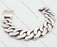 Heavy Stainless Steel Link Bracelet - JB200026