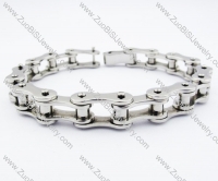 12mm width 316L Stainless Steel Biker Chain Bracelet - JB200124
