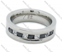 Stainless Steel Diamonds Ring - JR200004