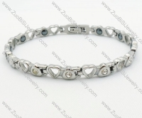 Heart Stainless Steel Magnetic Bracelet JB220007