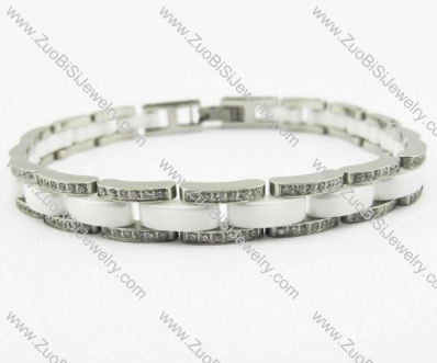 CNC more than 300 Rhinestones Stainless Steel bracelet - JB270067