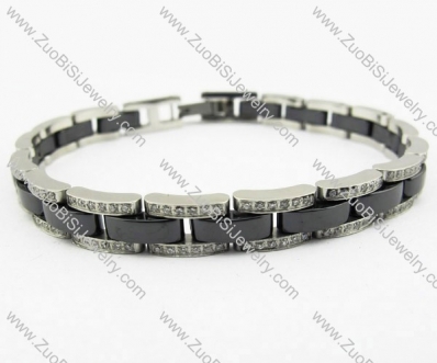 CNC Stainless Steel bracelet with 300 more rhinestones - JB270068