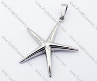 Slim Stainless Steel starfish Pendant-JP330005