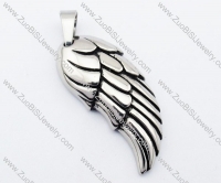 Stainless Steel feather Pendant-JP330048