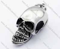 3D Stainless Steel Skull Pendant-JP330055
