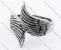 Stainless Steel Wing Ring -JR330029