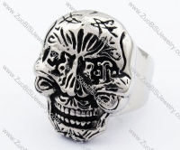 Stainless Steel Skull Ring -JR330052