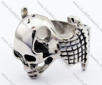 Stainless Steel Skull Ring -JR330053