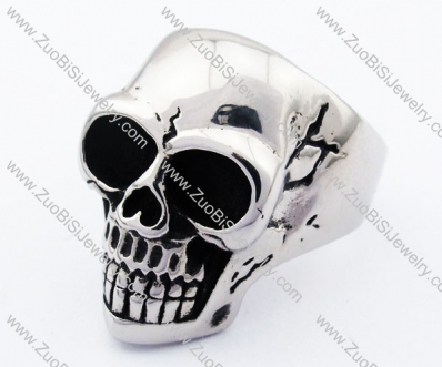 Stainless Steel Skull Ring -JR330054