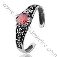 Crystal Stone Stainless Steel Bangles - JB350047