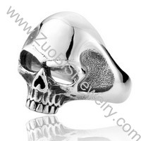 Stainless Steel Skull Ring - JR350014