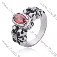 Stainless Steel Stone Ring - JR350032