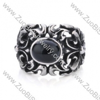 Stainless Steel Stone Ring - JR350034