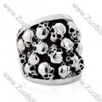 Stainless Steel Skull Ring - JR350069