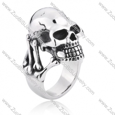 Stainless Steel Skull Ring - JR350118