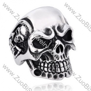 Stainless Steel Skull Ring - JR350128