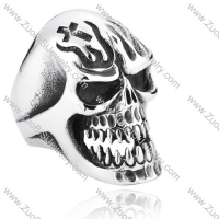 Stainless Steel Skull Ring - JR350129