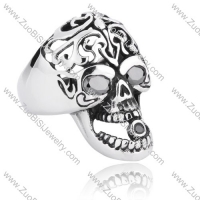Stainless Steel Skull Ring - JR350155