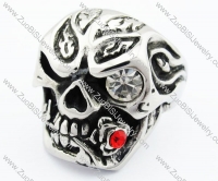 Stainless Steel Skull Ring - JR370049