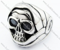 Stainless Steel Skull Ring - JR370050