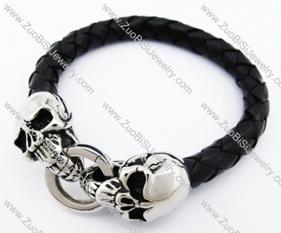 Stainless Steel Bald skull Bracelet - JB400008