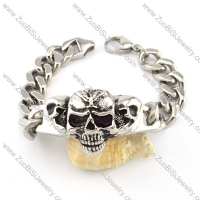 Stainless Steel Skull Bracelet -b000724