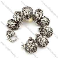 Stainless Steel 8 Lion Bracelet -b000854