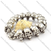 Stainless Steel Skull Bracelet -b000856