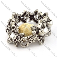 Stainless Steel Skull Bracelet -b000857