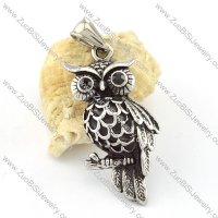 Petty Stainless Steel Owl Pendant -p000635
