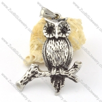 Stainless Steel Owl Pendant -p000646