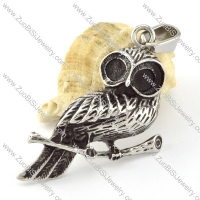 Stainless Steel owl Pendant -p000659