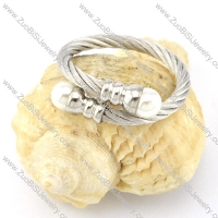 Stainless Steel Rope Ring -r000558