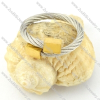 Stainless Steel Rope Ring -r000562