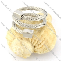 Stainless Steel Rope Ring -r000563