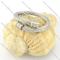 Stainless Steel Rope Ring -r000566