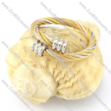 Stainless Steel Rope Ring -r000569