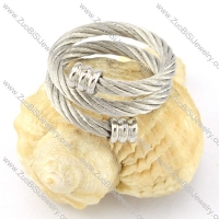 Stainless Steel Rope Ring -r000570