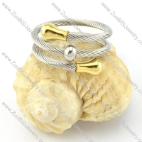 Stainless Steel Rope Ring -r000572